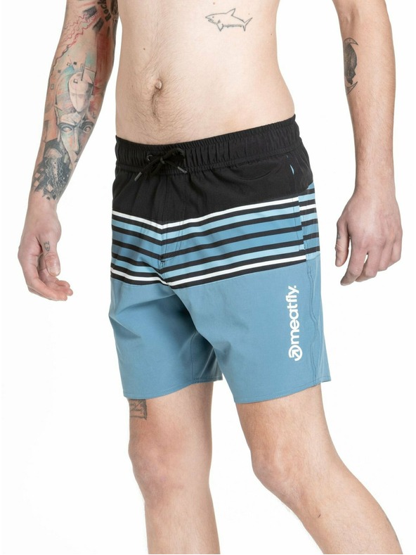 Meatfly Meatfly ανδρικά μαγιό Keith Boardshorts 17" Slate Blue | Μπλε | Μέγεθος
