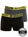 Meatfly Meatfly ανδρικά μπόξερ Balboa Boxershorts Double Pack Grey Heather/Black | Μαύρο | Μέγεθος