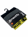 Meatfly Meatfly ανδρικά μπόξερ Balboa Boxershorts Double Pack Grey Heather/Black | Μαύρο | Μέγεθος