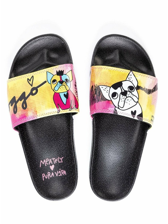 Meatfly Meatfly women's slippers Hudson Doggo | Multicolored | Size