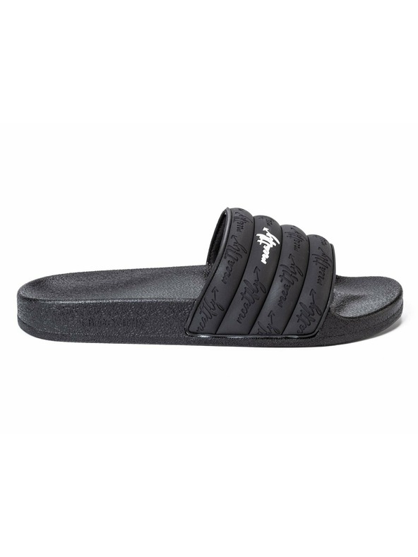 Meatfly Meatfly women's slippers Hudson Black Stripes black