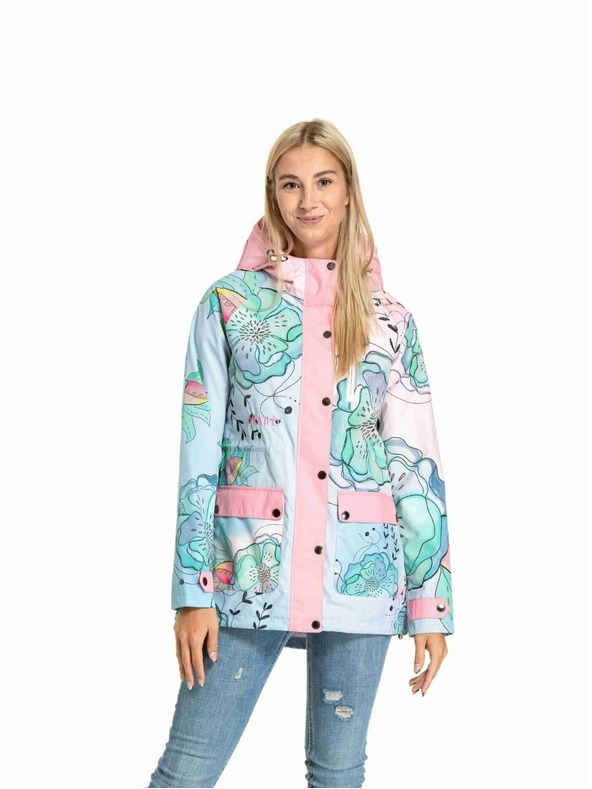 Meatfly Meatfly women's street jacket Xita Mint Flowers