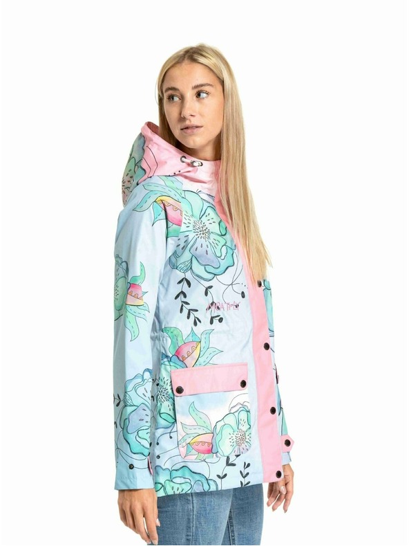 Meatfly Meatfly women's street jacket Xita Mint Flowers