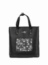 Meatfly Meatfly handbag / backpack Kerry Blossom Black | Black | Volume 7 L