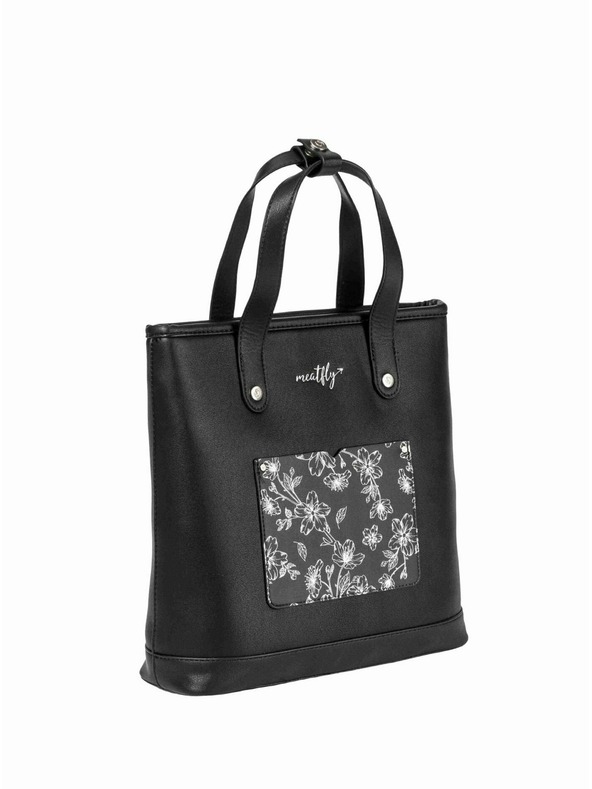 Meatfly Meatfly handbag / backpack Kerry Blossom Black | Black | Volume 7 L