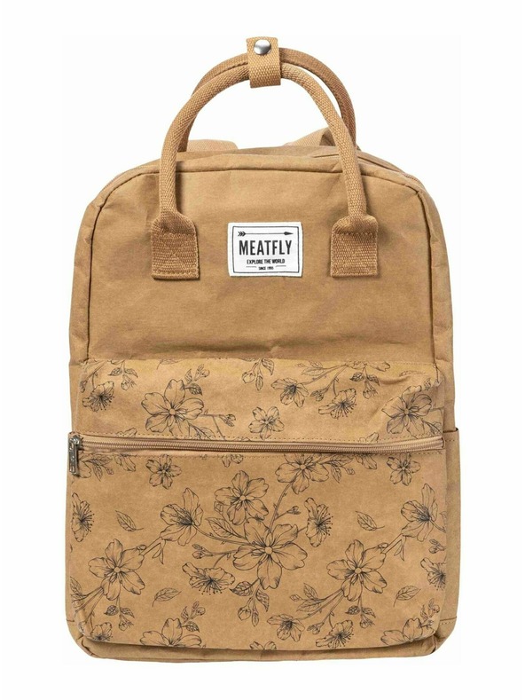 Meatfly Meatfly paper backpack Cheery Blossom Brown 18 L