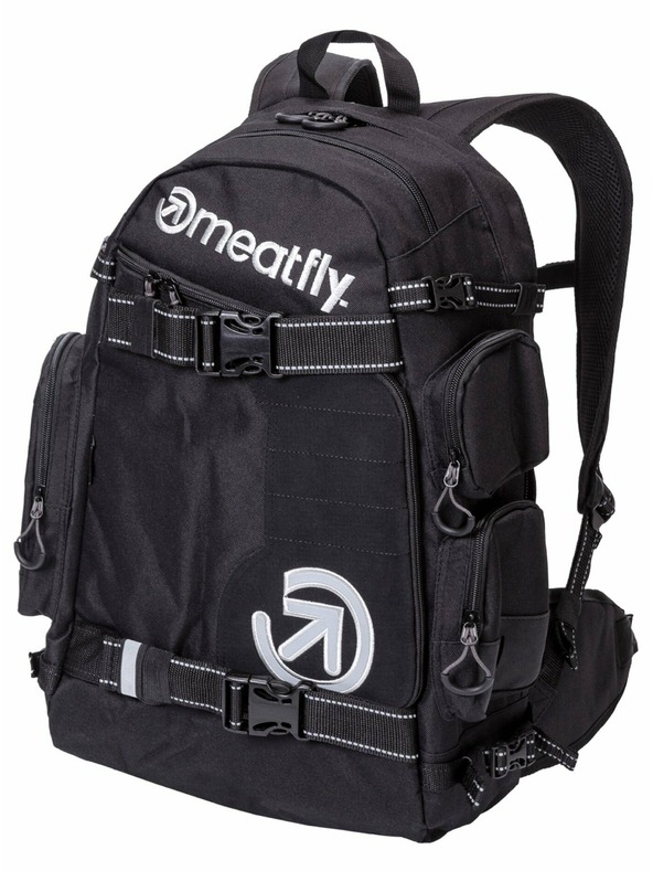 Meatfly Meatfly backpack Wanderer - Black | Black | Volume 28 L