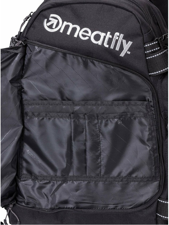 Meatfly Meatfly backpack Wanderer - Black | Black | Volume 28 L