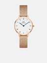 Daniel Wellington Ροζ-χρυσό γυναικείο ρολόι Daniel Wellington mesh Petite Melrose