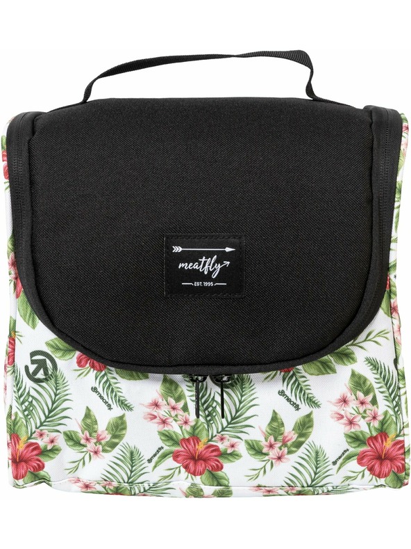 Meatfly Meatfly Τσάντα Καλλυντικών Cara White Tropical | Μαύρη | Όγκος 6 L