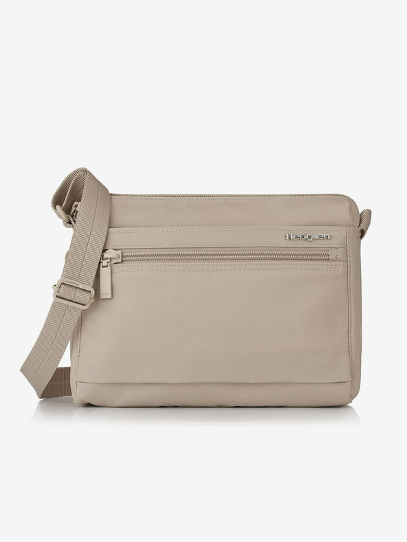 Hedgren Μπεζ γυναικεία τσάντα χιαστί Hedgren Eye