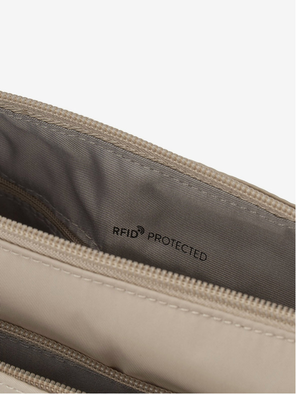 Hedgren Μπεζ γυναικεία τσάντα χιαστί Hedgren Eye