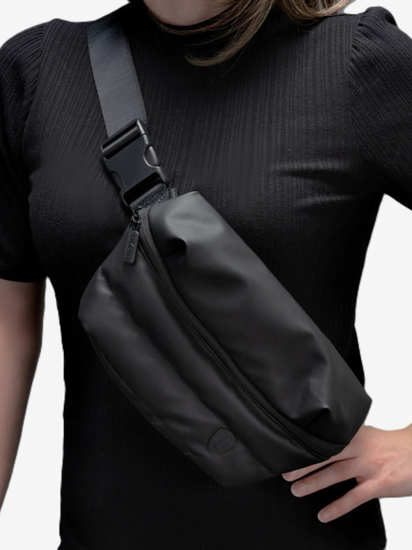 Heys Μαύρη τσάντα μέσης Heys Puffer Mini Waist Bag