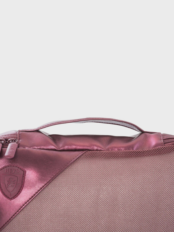 Heys Σετ πέντε τσαντών ταξιδιού σε σκούρο ροζ χρώμα Heys Metallic Packing Cube 5τεμ