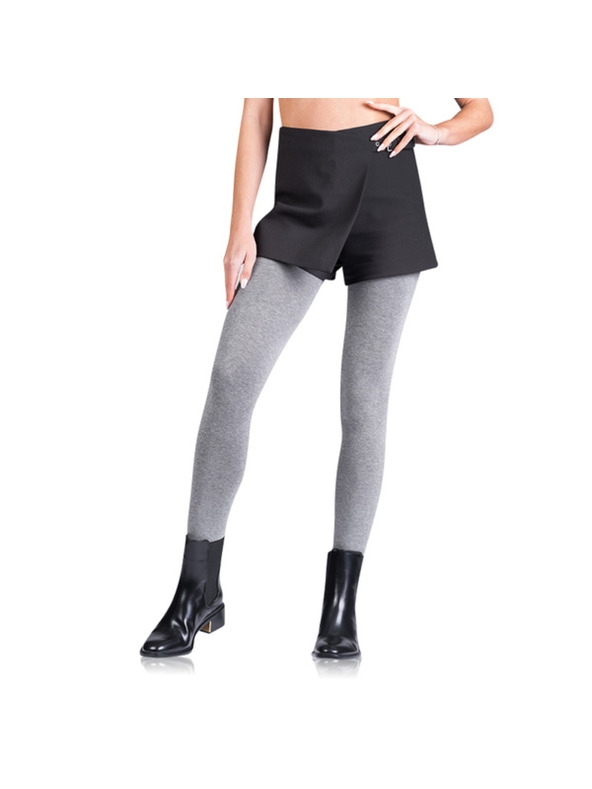 Bellinda FLEECE COTTON 100 DEN - Opaque Tights - Grey