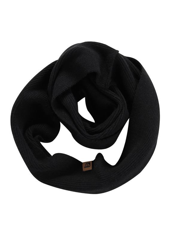 ALPINE PRO Knitted Circular Scarf ALPINE PRO EUKENE black