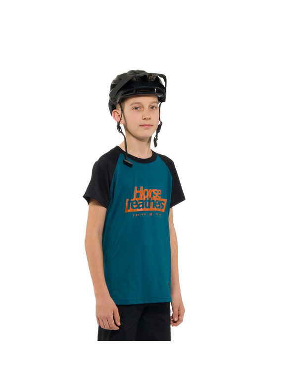 Horsefeathers Kids bike jersey Spike petrol HORSEFEATHERS