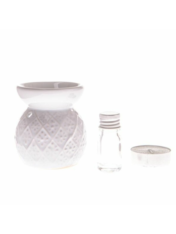 Casa de Engel Κεραμική αρωματιστή + λάδι, κερί, fresh linen, 0/96