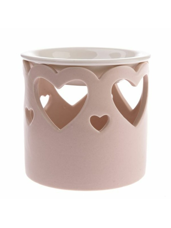 Casa de Engel Πορσελάνινο αρωματιστή με καρδιές, ανοιχτό ροζ, 1/36