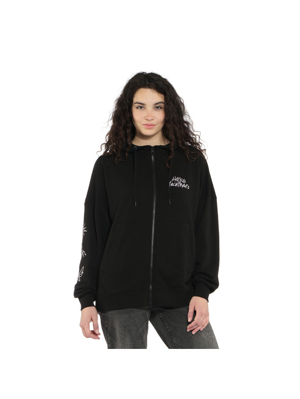 Horsefeathers Γυναικείο φούτερ Sima μαύρο HORSEFEATHERS