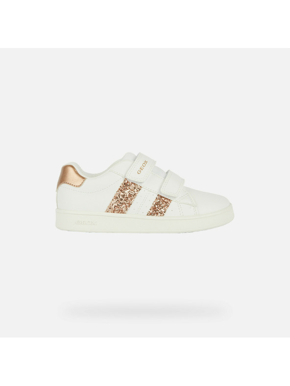 Geox Λευκά αθλητικά παπούτσια Geox Eclyper για κορίτσια