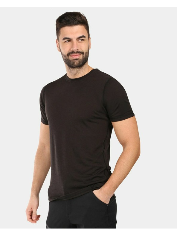 Kilpi Kilpi SLOPER-M ανδρικό μάλλινο t-shirt Μαύρο