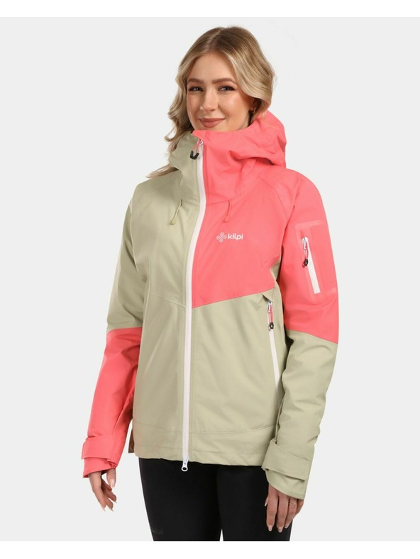 Kilpi Kilpi MAMBA-W γυναικείο αδιάβροχο hardshell μπουφάν Μπεζ