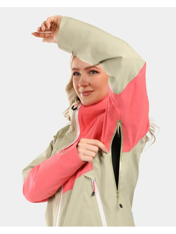 Kilpi Kilpi MAMBA-W γυναικείο αδιάβροχο hardshell μπουφάν Μπεζ