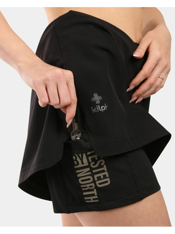 Kilpi Kilpi NINA-W πρακτική υπαίθρια φούστα για ενεργές γυναίκες Μαύρη