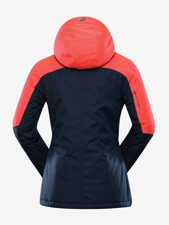 ALPINE PRO Πορτοκαλί και μπλε γυναικείο μπουφάν σκι Alpine Pro SARDARA 5