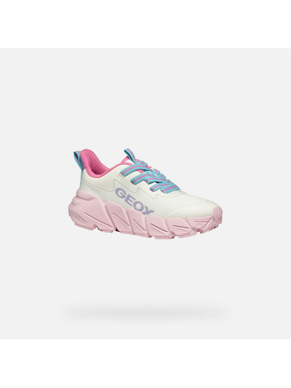Geox Λευκά παιδικά αθλητικά παπούτσια Geox Flexyper Fast