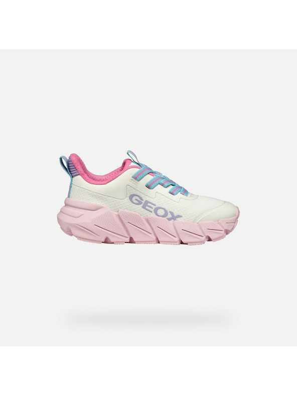 Geox Λευκά παιδικά αθλητικά παπούτσια Geox Flexyper Fast
