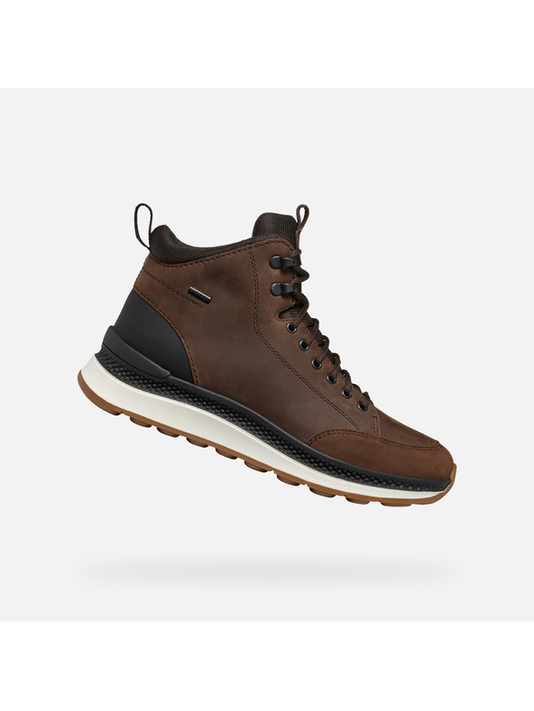 Geox Καφέ ανδρικά μποτάκια Geox Spherica Actif X2