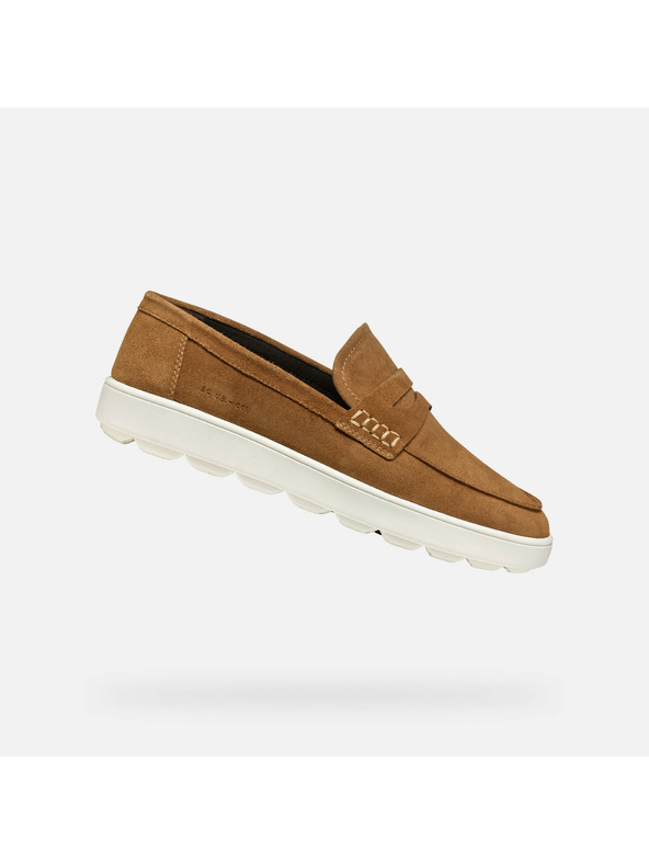 Geox Ανοιχτά καφέ ανδρικά μοκασίνια Geox Spherica ECUB-1