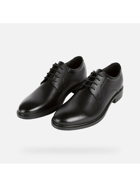 Geox Μαύρα ανδρικά παπούτσια Geox Gladwin Dress Shoes