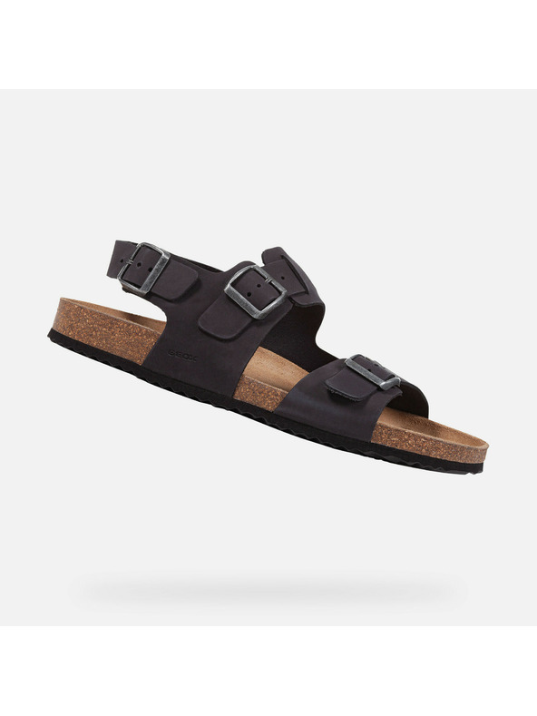 Geox Μαύρα ανδρικά σανδάλια Geox Ghita