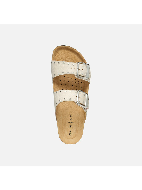 Geox Κρεμ γυναικείες παντόφλες Geox Brionia R