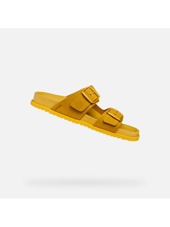 Geox Κίτρινες γυναικείες παντόφλες Geox Sandybett