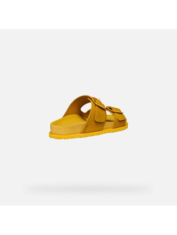 Geox Κίτρινες γυναικείες παντόφλες Geox Sandybett