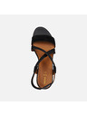 Geox Μαύρα γυναικεία σανδάλια Geox Ischia Corda