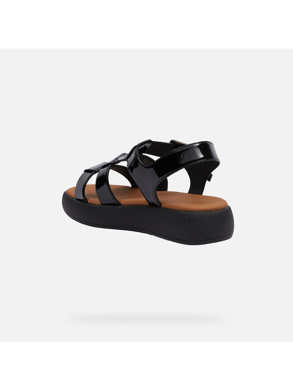 Geox Μαύρα γυναικεία σανδάλια Geox Camalei