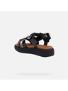 Geox Μαύρα γυναικεία σανδάλια Geox Camalei