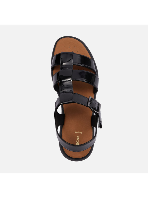 Geox Μαύρα γυναικεία σανδάλια Geox Camalei