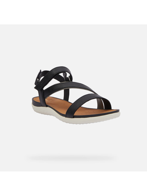 Geox Μαύρα γυναικεία σανδάλια Geox Vega