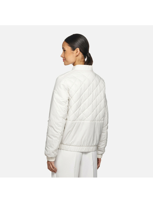 Geox Κρεμ γυναικείο μπουφάν Geox Amabel