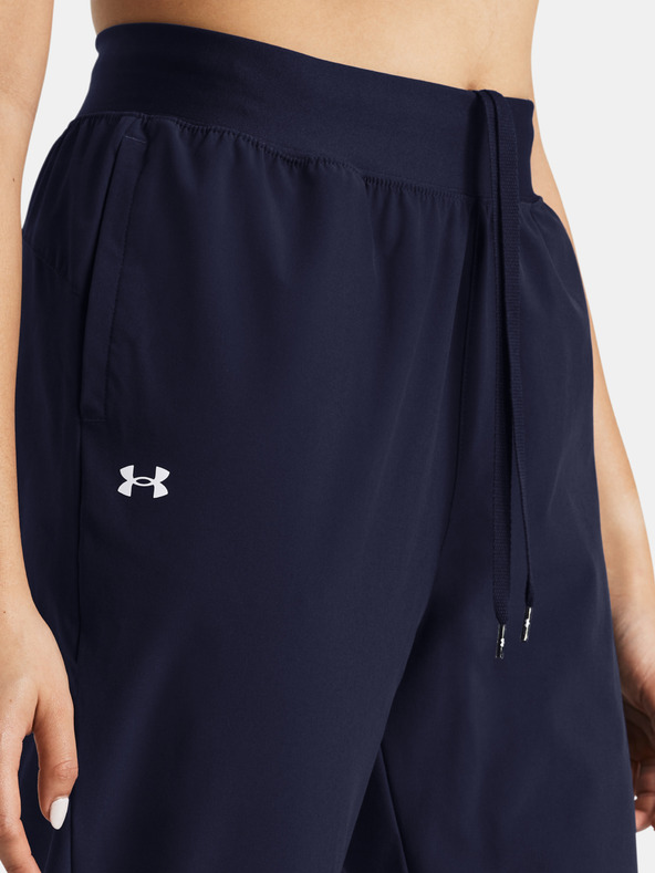 Under Armour Γυναικείο αθλητικό παντελόνι Under Armour UA Rival Hi Rise Woven Pant-BLU