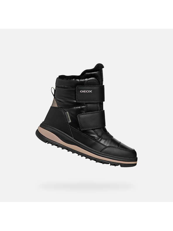 Geox Μαύρα παιδικά χειμερινά παπούτσια Geox Adelhide B Ab