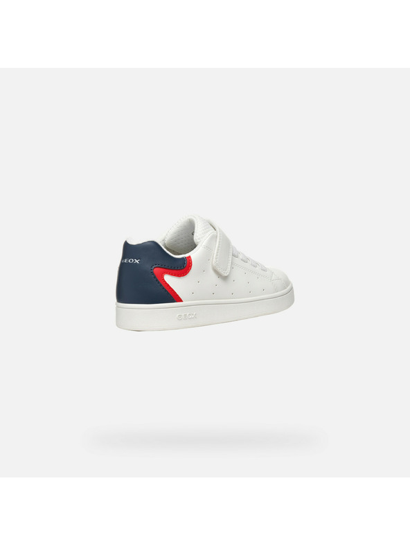 Geox Λευκά αγορίστικα αθλητικά παπούτσια Geox Eclyper