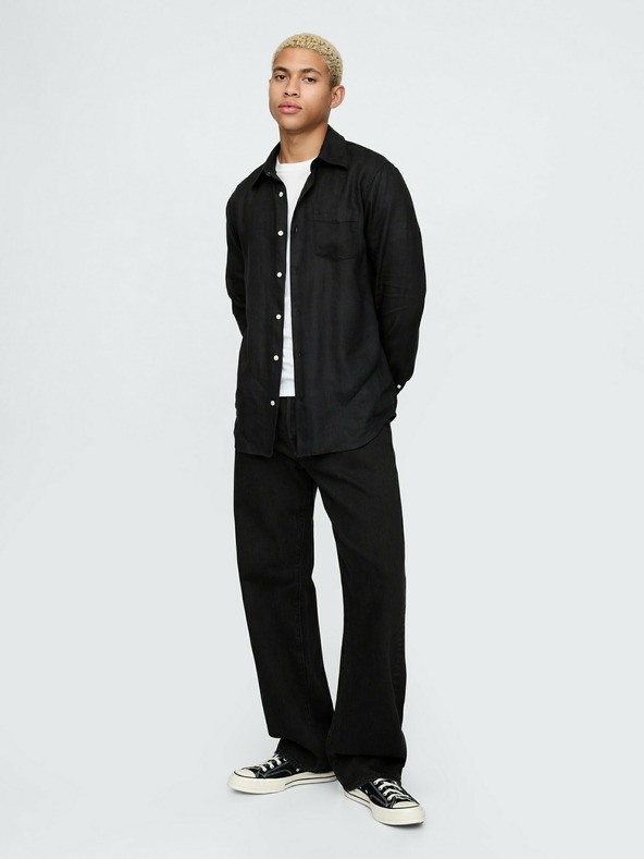 GAP Κλασικό λινό πουκάμισο GAP