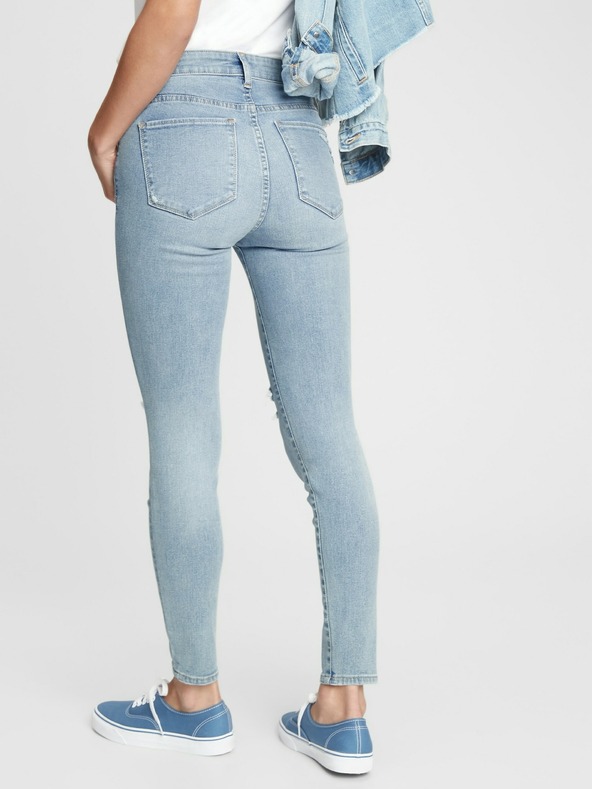 GAP Τζιν jeggings mid rise με φθορές universal GAP